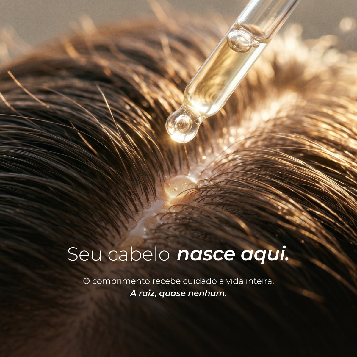 Seu cabelo nasce aqui: o couro cabeludo em macro